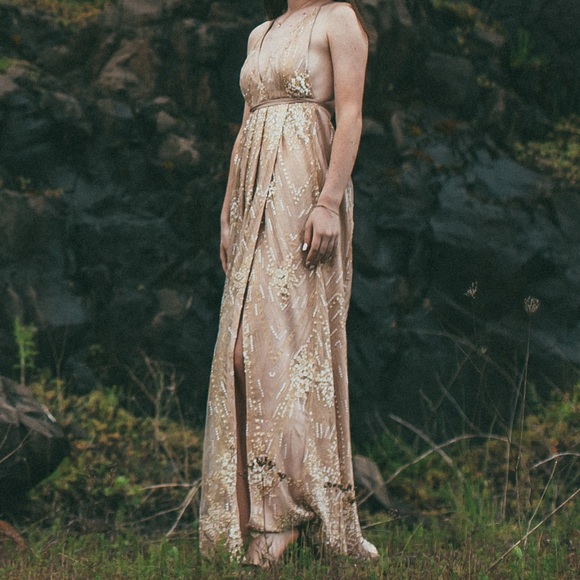 Rose Gold Prom Dress - Picture 3 of 3
